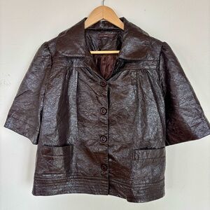 HAZEL Vintage Chocolate Brown Jacket